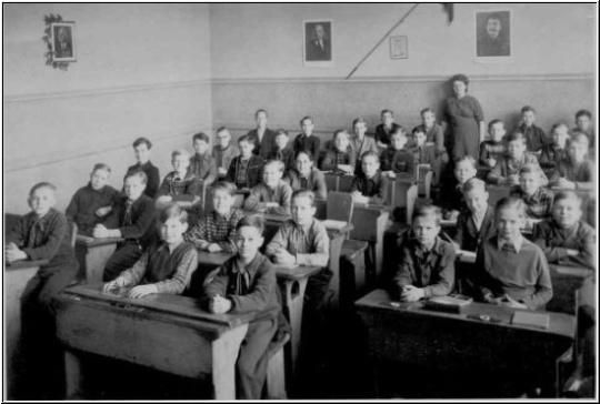 Klassenfoto Klasse 5a 4.Grundschule Leipzig 1955