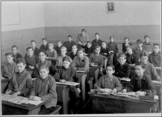 Klassenfoto Klasse 8a 4.Grundschule Leipzig 1958 